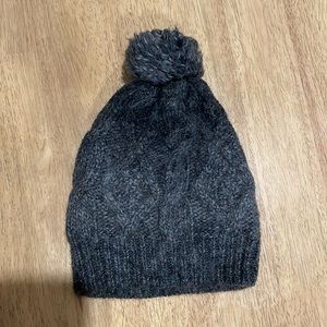 All Saints grey wool beanie